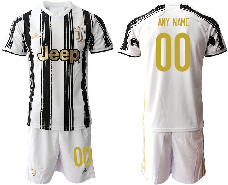 Men 2020-2021 club Juventus home customized white Soccer Jerseys